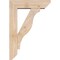 Ekena Millwork Funston Slat Smooth Bracket w/ Offset Brace, Douglas Fir, 5 1/2"W x 18"D x 26"H BKT0604X18X26FST06SDF - alternate 2